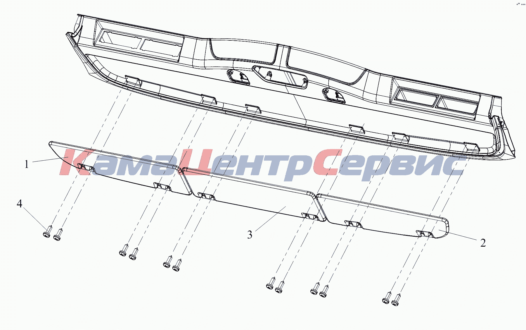 Запчасти для CA 3250 серии J6 - Противосолнечные козырьки на лобовое стекло