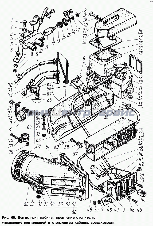 Р/к крепления колеса ГАЗ 53, заднего левого (4-е наимен., М20хМ20) Авто Союз 88 П29