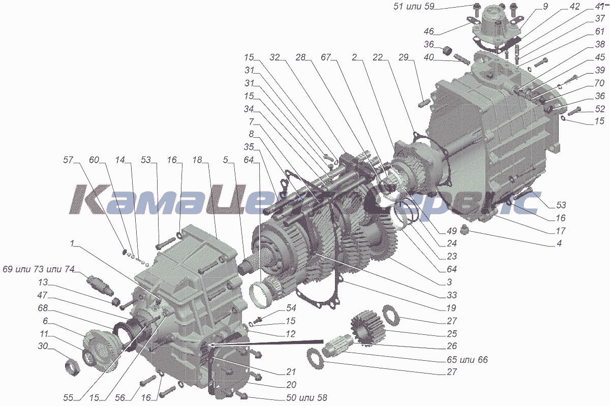 Запчасти для ГАЗон NEXT C41R13-60 - C41R11-1700010-03 Коробка передач