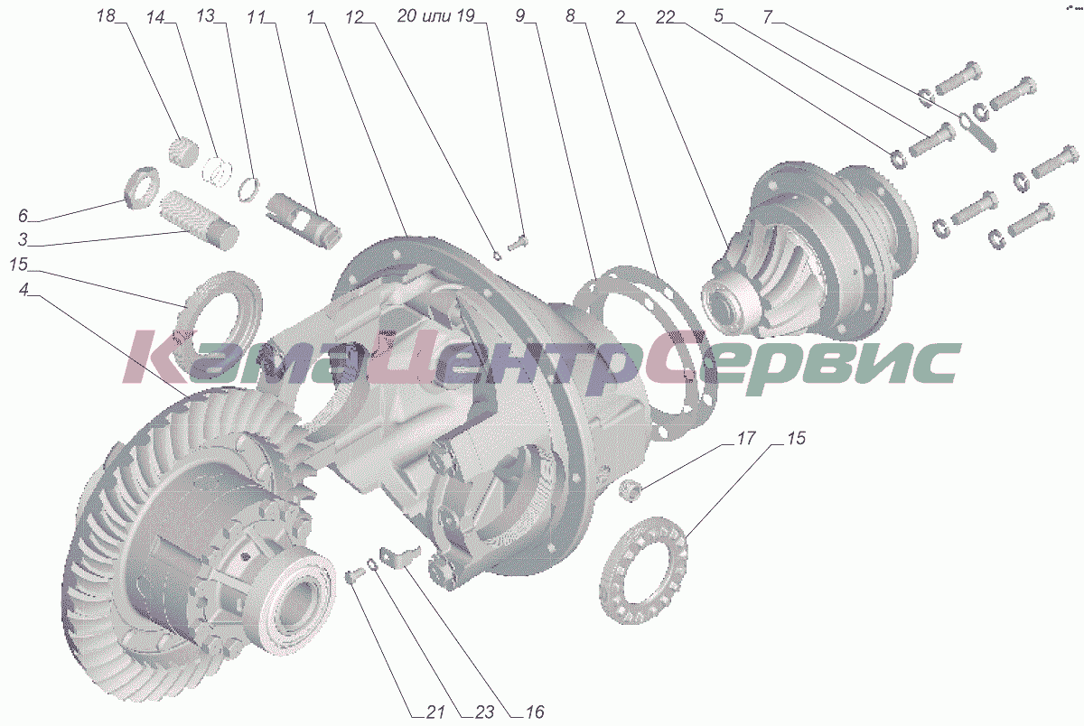 Запчасти для ГАЗон NEXT C41R13-60 - С41R11-2402010-10 Редуктор заднего моста