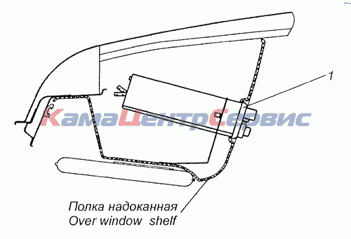 Полка на полка камаз евро 3