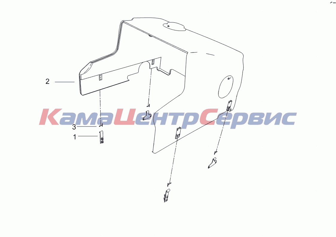 Запчасти для 4308-R4 - 5308-5614200-20 Уст-ка шумоиз. экр. над дв-лем