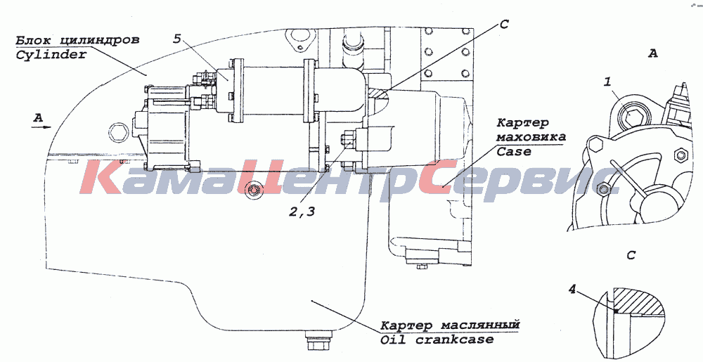 Замена /Ремонт стартера ISUZU NQR71/75 4HG1T/4HK1T (снятие/установка)