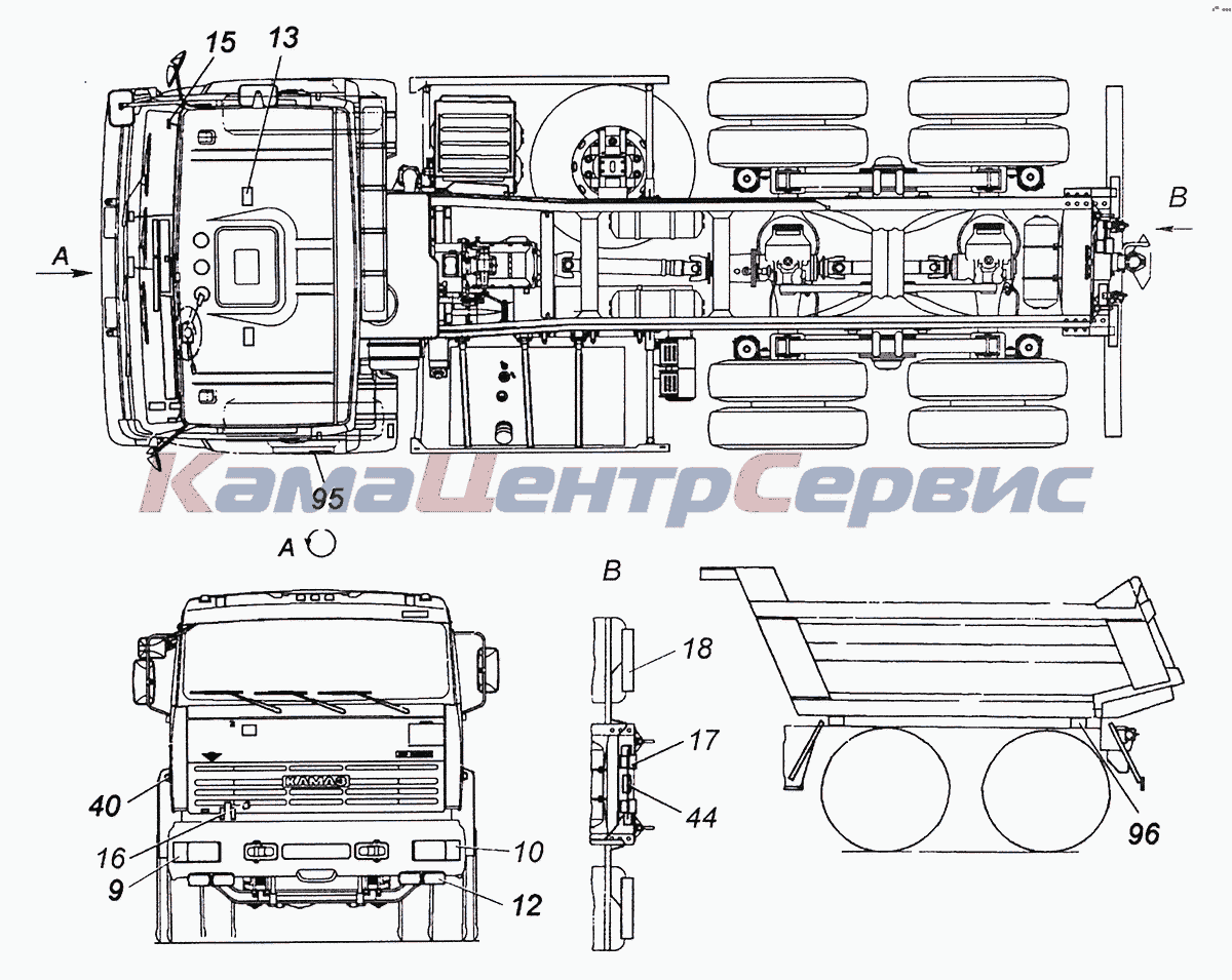 Запчасти для 6520 (Euro-4) - 6520-3700011-56 Светотехника на автомобиле