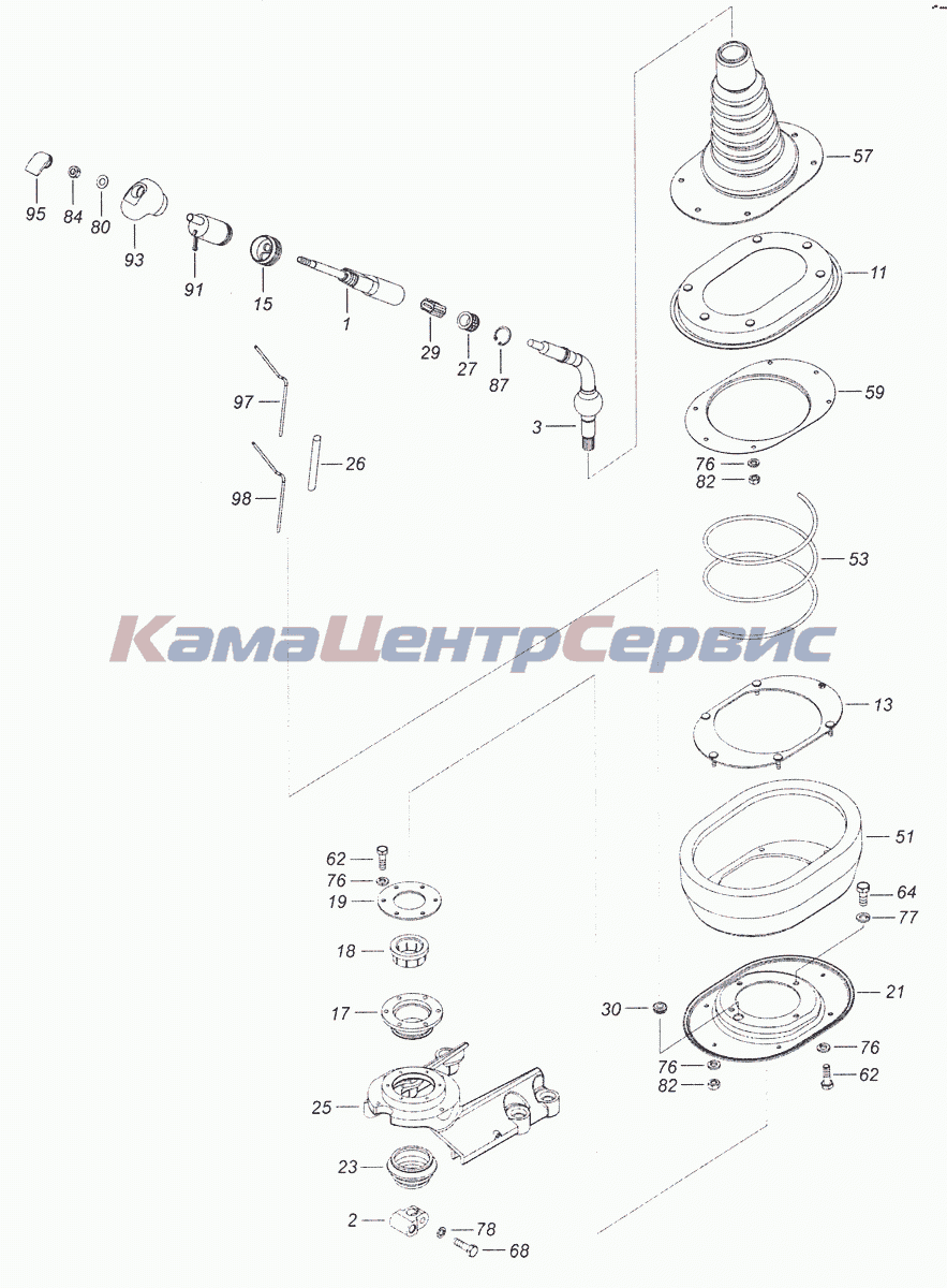 Уплотнитель рычага переключения