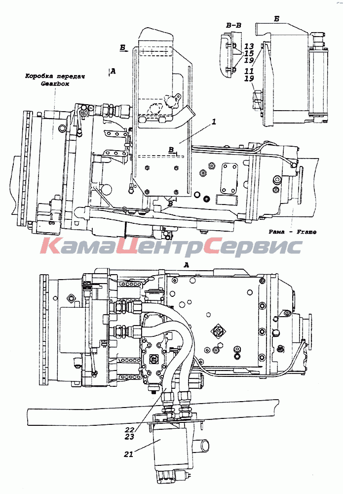 Камаз теплообменник схема