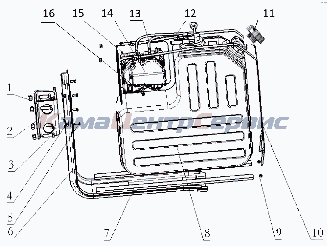 Запчасти для Shacman SX3316HT406C - UREA SUPPLY TANK