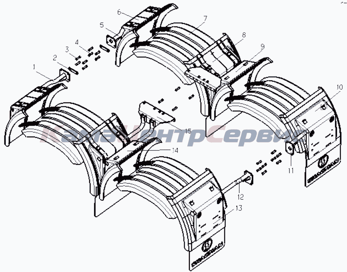 Trailing Base Запчасти для Shacman SX4256NT324 - SEMI TRAILING BASE