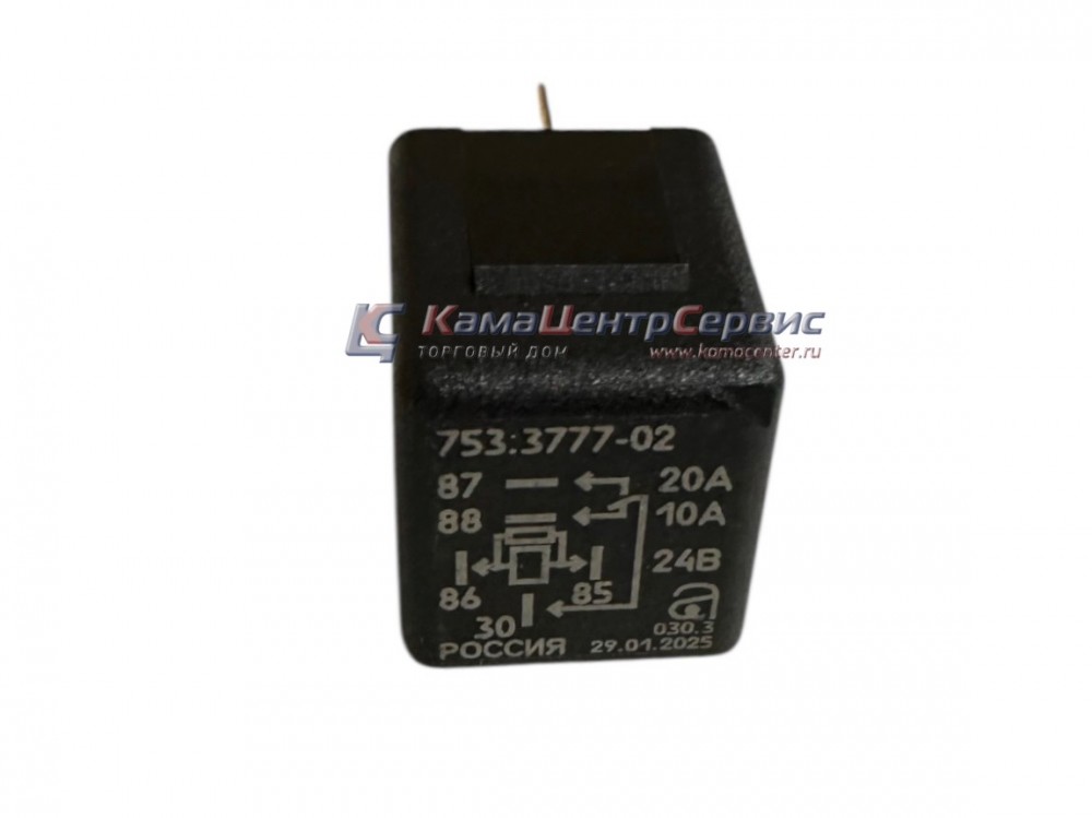 Реле перекл 5-конт, без кармана под кр-н. 20/10А 24В (АВАР) 753.3777-02