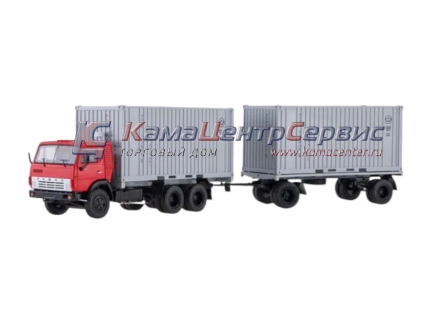 КАМАЗ масштабная модель КАМАЗ 53212 контейнеровоз с прицепом ГКБ-8350 777.SSM7030