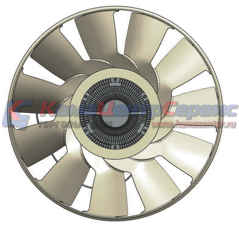 Муфта вязкостная d=210 с крыльч. 650 (аналог BW 020005338) Cummins (ТЕХНОТРОН) 21-500 СБ