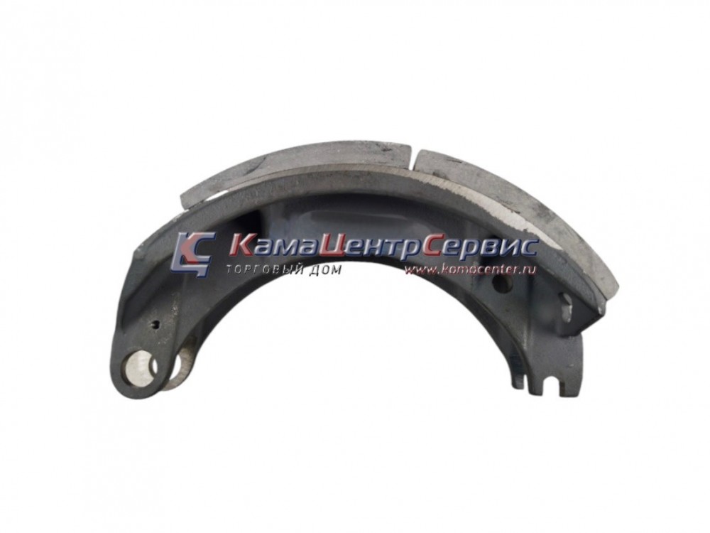 Колодка тормозная 6520 (ЛИТАЯ) (УКОРОЧ. 50/51 накладки 9х9 отв.) (МАШДЕТАЛЬ) 6520-3501090-51