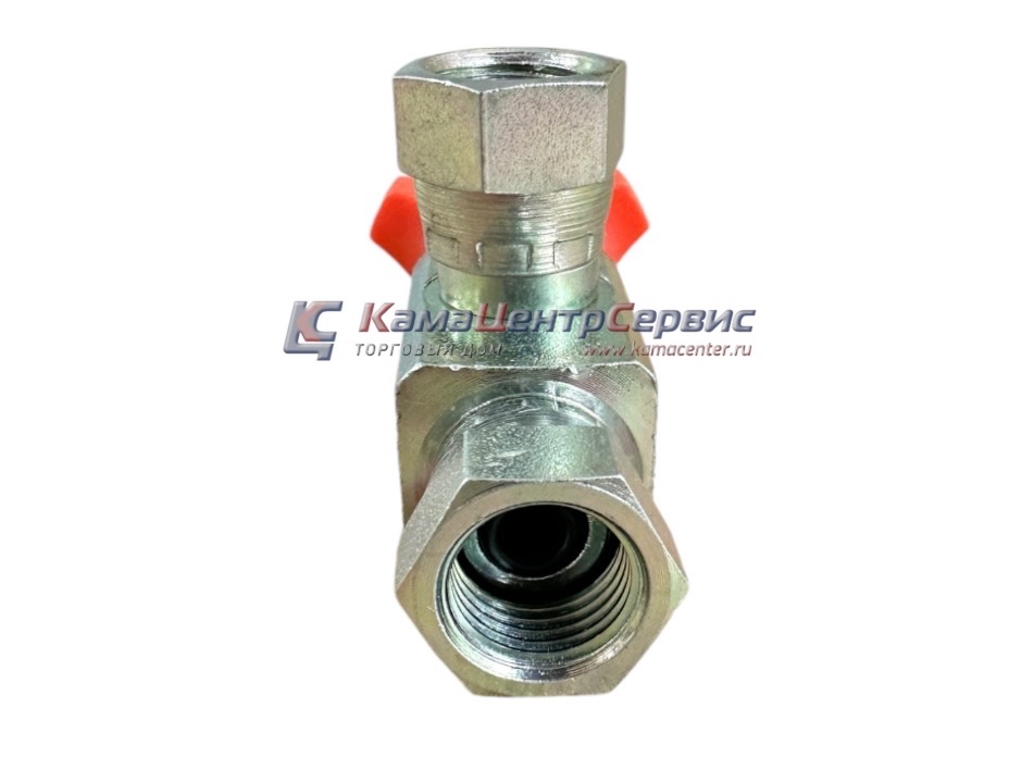 Кран манометра ES09G угловой 1/4"М(г) - 1/4"М(г) 