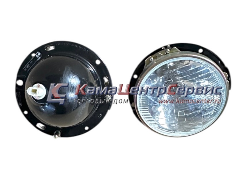 Оптика (фара) ФГ-150-Б1 в сборе с лампочкой (ОСВАР) 404.3711 ФГ150-3711010-Б1