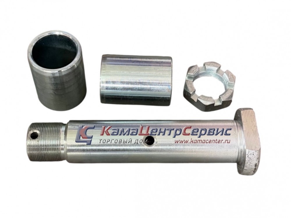 Палец реактивной штанги d=40/200 в сборе (2 втулки+ гайка) (ЧМЗАП) 94161-2919030-10