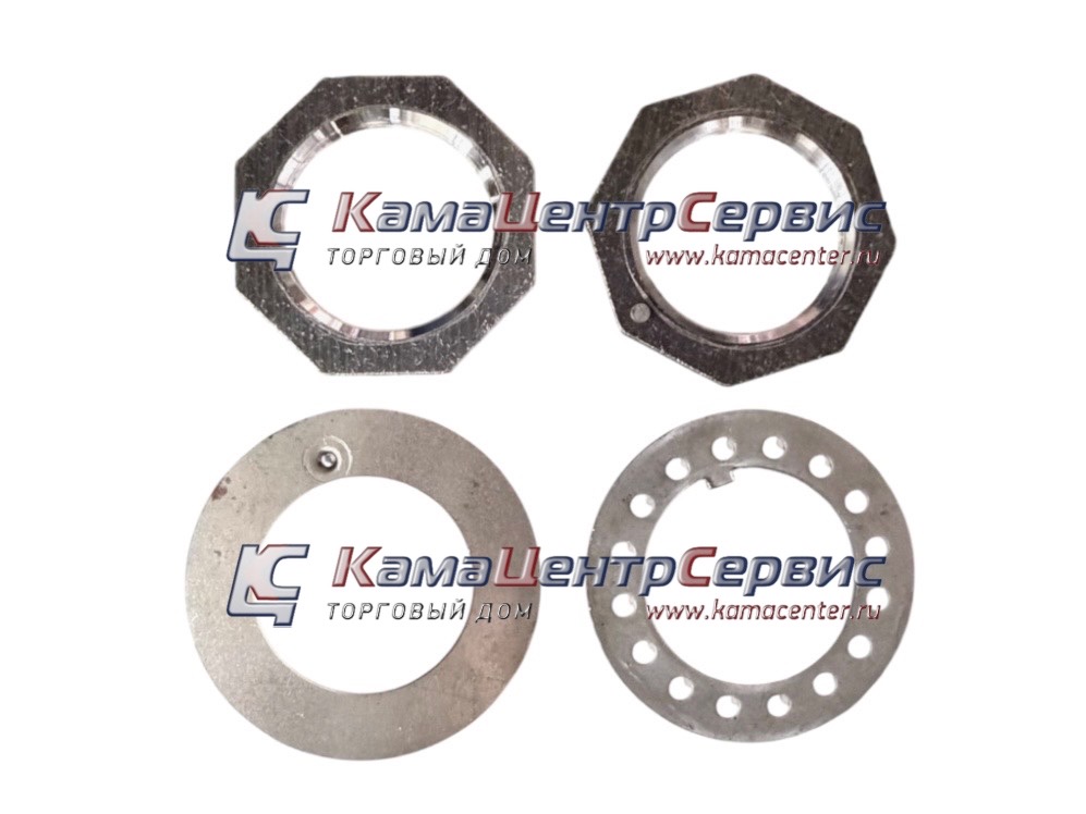Р/к ступицы прицепа (2 гайки; 2 шайбы) (ЧМЗАП) 314-3104000