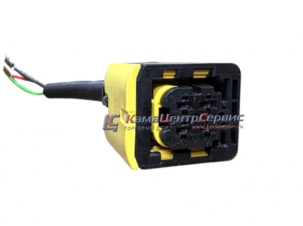 Колодка 4 конт. гнездо 2,8 в сборе с сдвижным фиксатором 1-1418390-1 в сборе