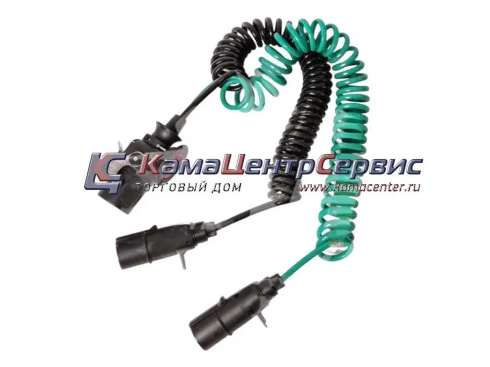 Шланг (кабель) прицепа АБС 7-полюсный и 6+1 сдвоенный в 15-полюсный штекер L=4500мм (KR-2714) D11487