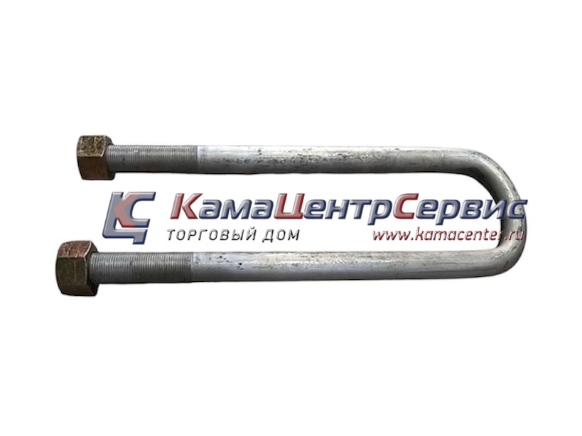 Стремянка задней рессоры 10тн. М27х2 (вн. шир.=90мм) L=430мм с гайкой 5511-2912408-0