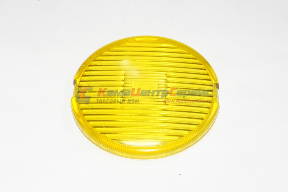 Стекло противотуманное желтое (круглое под железн) 18-3743201