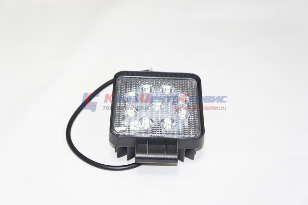 Фара противотум.9диод,27W,105х50х125мм,12/24Vрассе квадр-KS-WSQ009F-BG/ OFF-Road