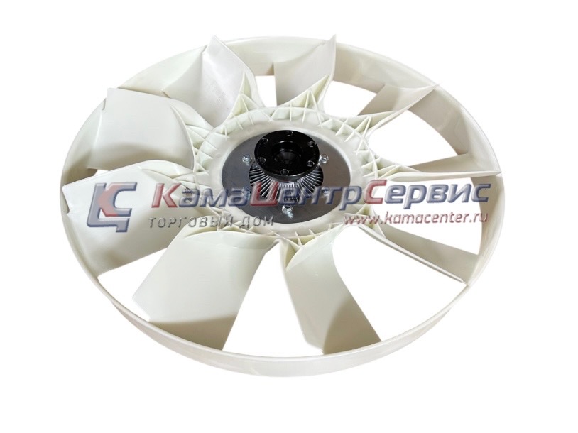 Крыльчатка вентилятора (d=704-695мм) с обечайкой с муфтой вязкост в сб. (020004350,21-406) MAXPOWER 65115-020004351