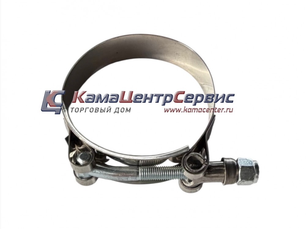 Хомут ленточный с Т-образным болтом 70 (ПОЛЮС) ХЛТ-70-00.00.000