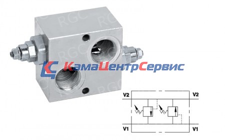 Клапан предохранительный перекрёстный VAU 1 50-400 BAR 