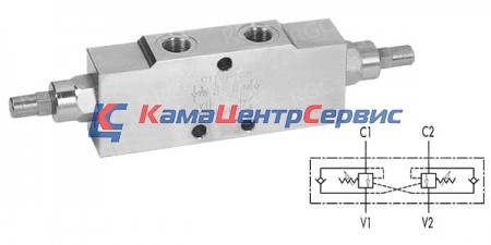 Тормозной клапан двусторонний VBCD 1/2 DE/A 