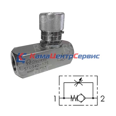 Дроссель с обратным клапаном STU180 