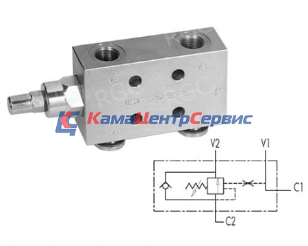 Тормозной клапан односторонний VBCD 3/8 SE/FL 